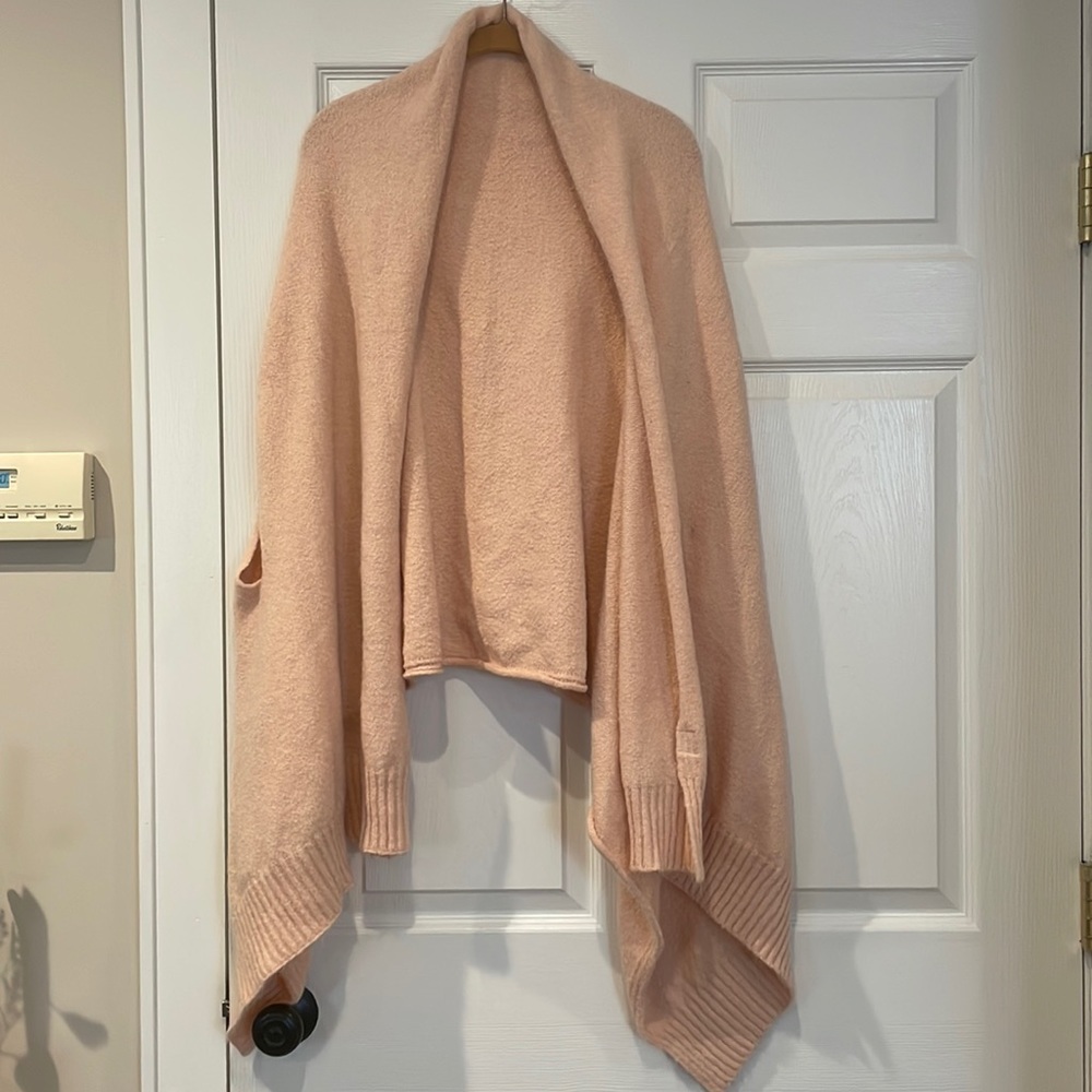 Pink sweater shrug